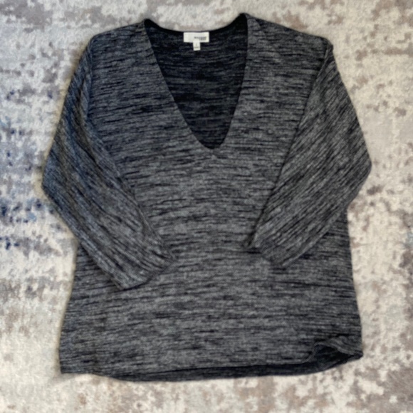 Aritzia Wilfred Aneta BLACK GREY Top - Picture 2 of 7